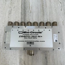 Mini Circuits ZB8PD-362-N+ 8 Ways DC Pass Power Splitter, 600 - 3600 MHz, 50Ω Co