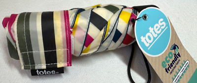 TOTES WOMEN'S UMBRELLA MINI STRIPES 6 inches NWT | eBay
