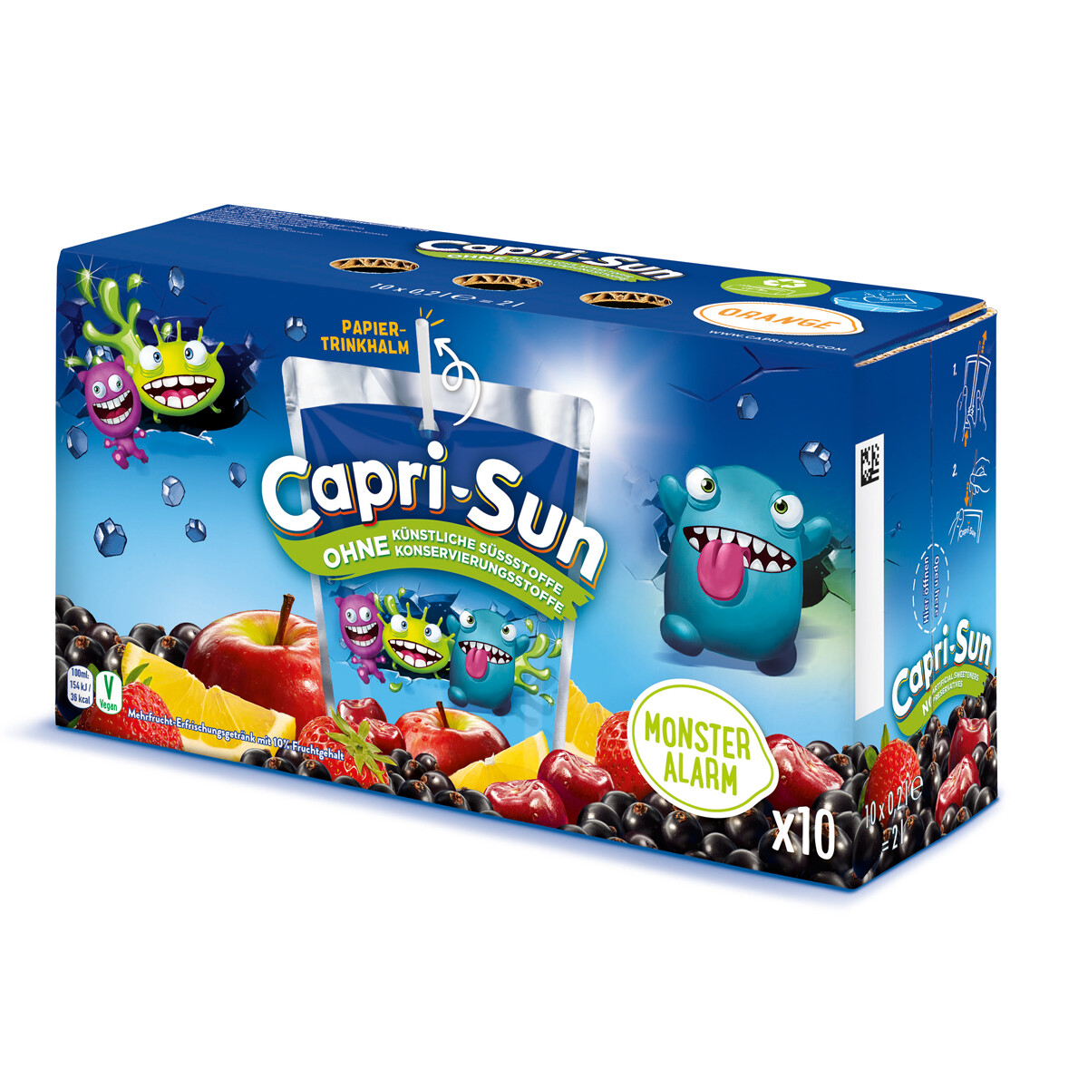 Capri Sun Monster Alarm Zumo Multifruta Refresco 10x200ml