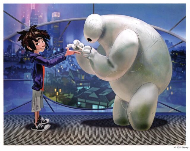 Disney Big  Hero  6 Lithograph 8  x 10 Baymax Hiro 2022 