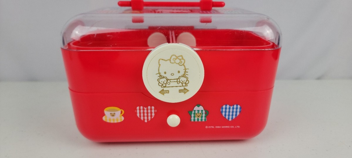 1994 RARE HELLO KITTY CHERRY RED CABOODLE BOX | eBay