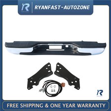Rear Bumper Chrome Wbrackets Fit For Chevy Silverado Gmc Sierra 1999-2007 Rear Bumper Chrome Wbrackets Fit For Chevy Silverado Gmc Sierra 1999-2007