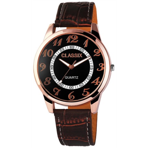 OROLOGIO DA POLSO con cassa GRANDE color RAME x UOMO classix retrò DI  TENDENZA!! | eBay