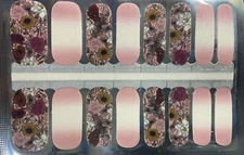 Color Nail Polish Strips, 16ct. AUTUMN FLORAL. Read Description Below 😀