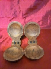 Flamenco Vintage Wood Semi Professional Castanets Castanuelas Decor