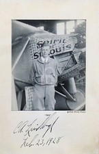 Charles Lindbergh -- Signed Vintage Photo Postcard Copy