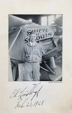 Charles Lindbergh -- Signed Vintage Photo Postcard Copy