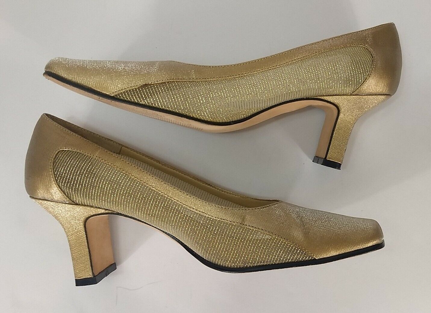 Karen Scott Women's Size 7.5 Gold Mesh Slip On Pu… - image 5