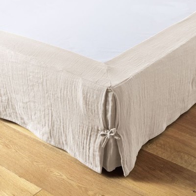 Cache sommier 90x190 cm Gaze de coton Gaïa Naturel