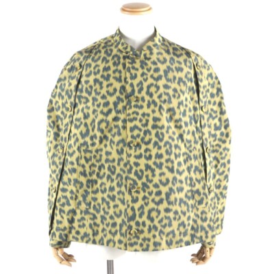 ディオール DIOR 243C424A5646 ジャケット DIOR HOMME 243C425A5646 Leopard 2-Way Shirt Jacket Poncho Yellow