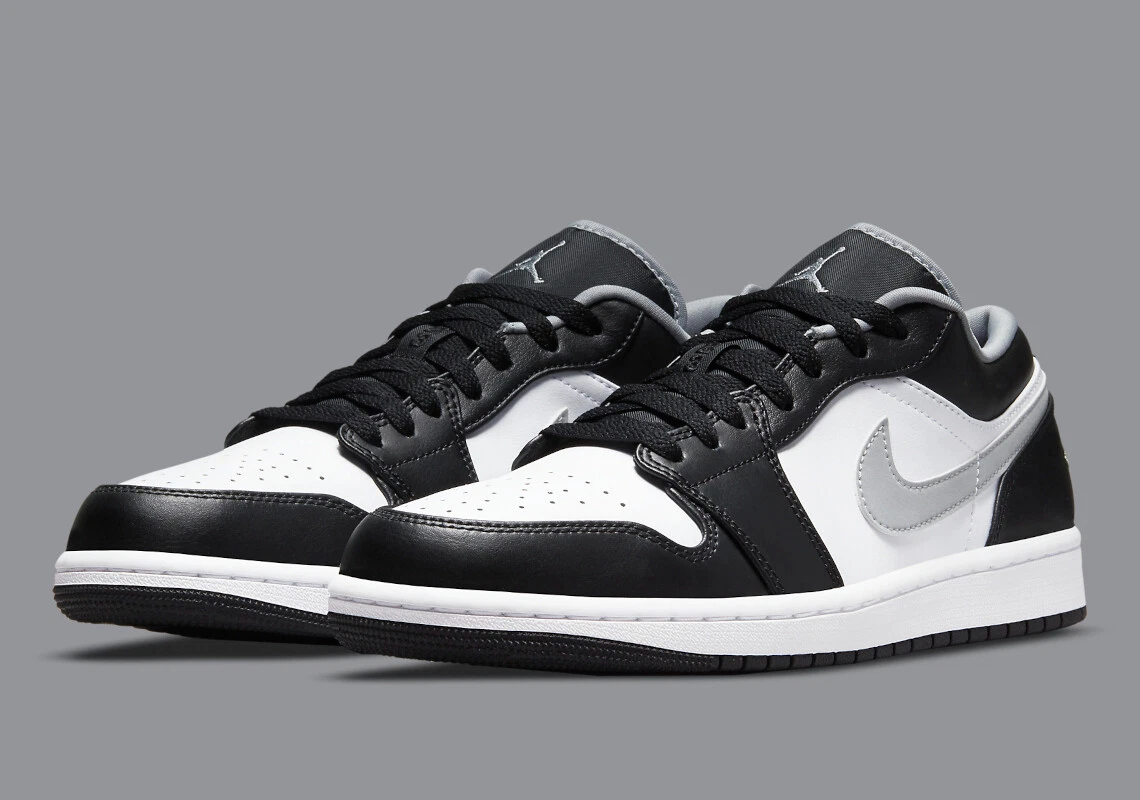 Air Jordan 1 Low Black White Particle Grey