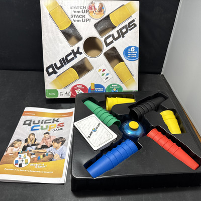 Spin Master Quick Cups Match 'em Up Stack 'em Up Game Complete - (Read Notes)