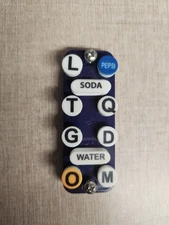 WUNDER-BAR 10Button Top Plate W/Button Caps And Mounting Screws. 