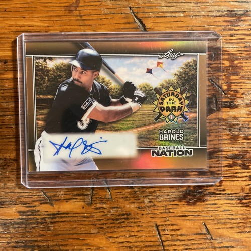 HAROLD BAINES 2026 LEAF BASEBALL NATION SATURDAY IN THE PARK AUTO GOLD 1/1