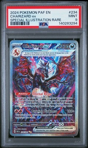 2024 POKEMON PAF EN-PALDEAN FATES SPECIAL ILLUSTRATION RARE CHARIZARD EX PSA 9