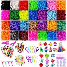 YITOHOP 12080 Loom Bands Set, Rubber Bands for Bracelet Making Kit, DIY Arts 