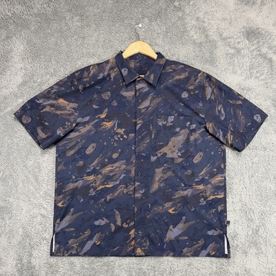 Lululemon Airing Easy Camp Collar Shirt Mens 2XL Performance AOP Ripstop Pocket