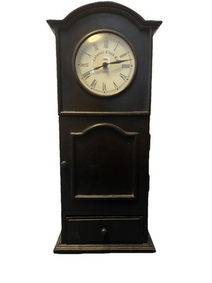 Colonial Clock Indiana 1870 wall-mounted cabinet & Drawer *Working*
