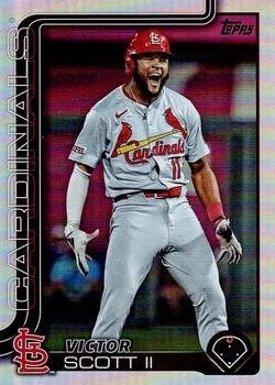 2025 Topps #551 Victor Scott II Rainbow Foil St. Louis Cardinals