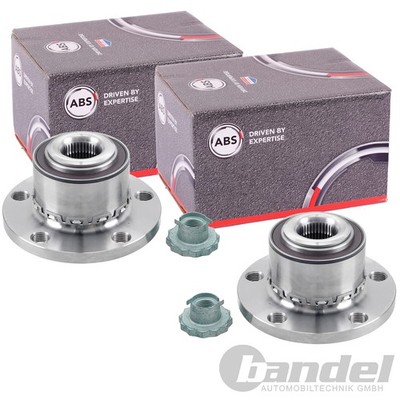 2x A.B.S. RADLAGER/RADNABE mit ABS-RING VORNE passend für SKODA FABIA ROOMSTER |