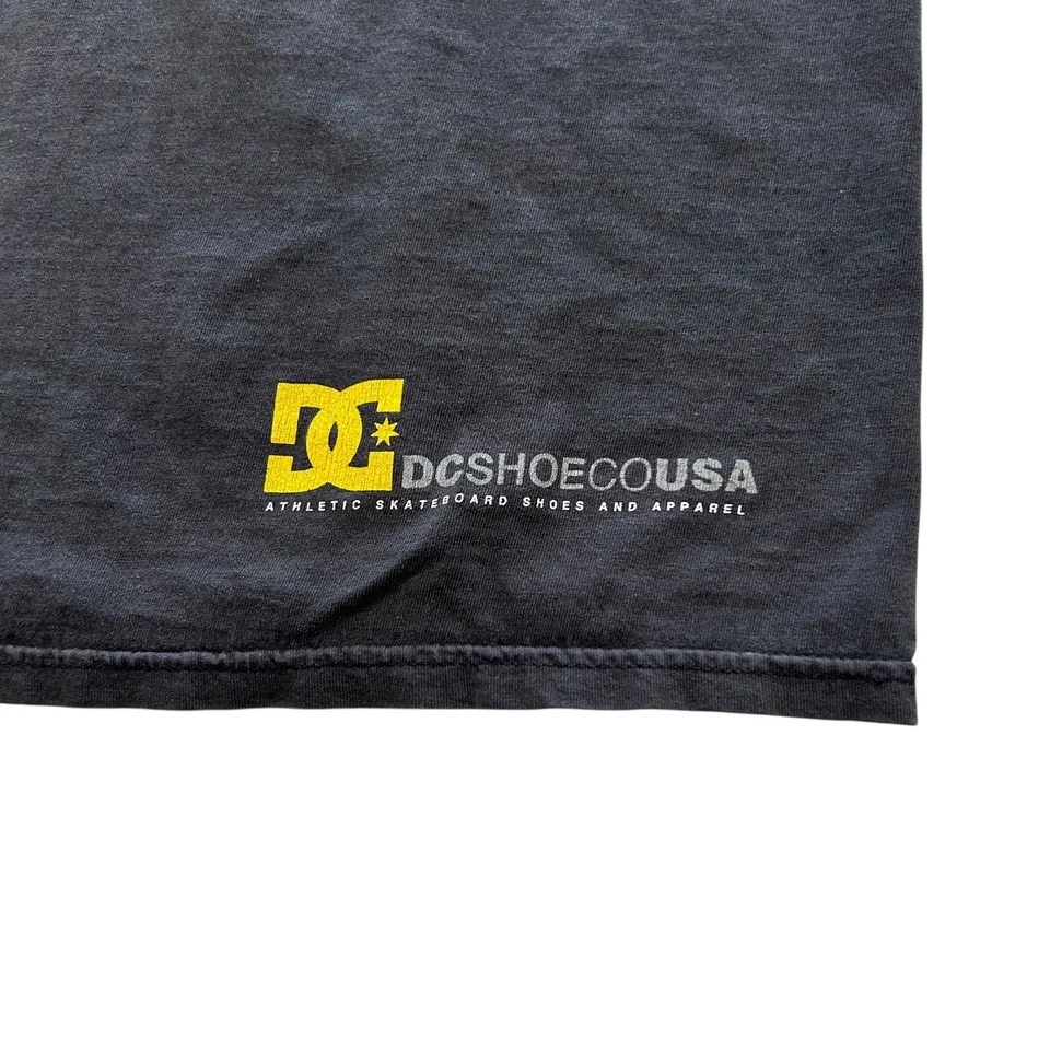 Vintage y2k DC Shoes Chopped Tank Top Shirt Cyber Goth Grunge Skater Punk Style - Image 4 of 4