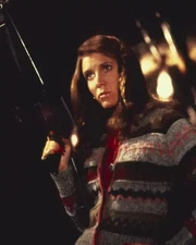The Blues Brothers Carrie Fisher Sweater Machine Gun In Hand  4x6 Picture Celeb