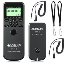 AODELAN WTR-2 Camera Wireless Time Remote Shutter Release with Cords for Sony