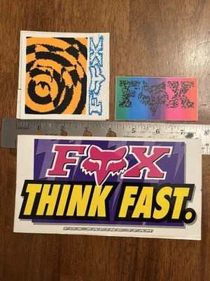 Vintage Fox Racing Motocross Decal Stickers