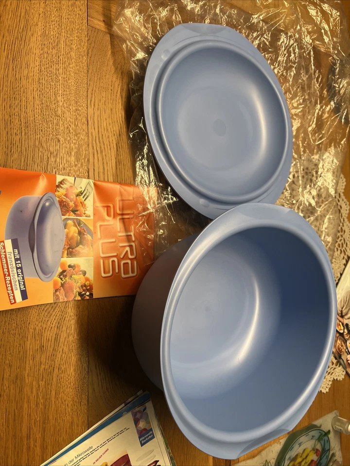 Tuppaware Kasserollen-Set 5L Ultra Plus In Blau, Neu. Mit Französischem Rezept - Bild 2 von 4