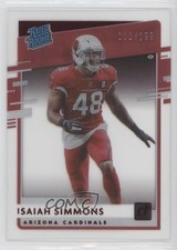 2020 Panini Chronicles Clearly Donruss Rated Rookie Red /199 Isaiah Simmons 0ui8