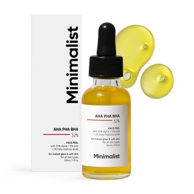 Minimalist AHA+BHA+PHA Peeling Serum Solution 30ml
