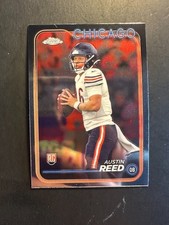 2024 Topps Chrome RC Rookie Card #249 Austin Reed Chicago Bears. rookie card picture