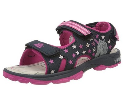 Lico Mädchen Sandale Blinky Lights Einhorn navy pink Gr. 25