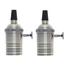 RTNLIT Vintage Lamp Socket E26/E27 Edison Pendant Lamp Holder, Medium Base An...