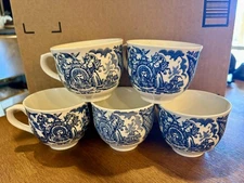 Alfred Meakin Blue Fairwinds Tea Cup Set Of 5 Cups