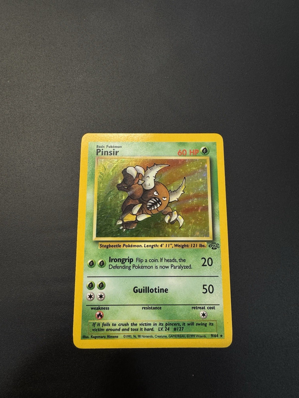 Pokemon Pinsir 9/64 Jungle 1st Edition Holo Rare NM/LP