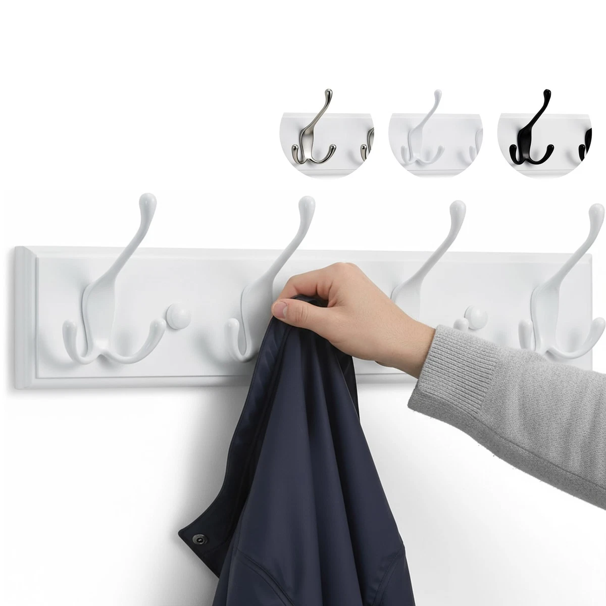 Gancio appendiabiti da avvitare GEDY Pirenei in zama cromo satinato L 2 x H 5.3 cm | Leroy Merlin