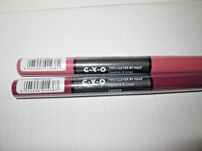 Lot 2 C.Y.O Two Clever By Half Lipstick & Lip Liner Duos FREE PASS & NIGHT MOVES