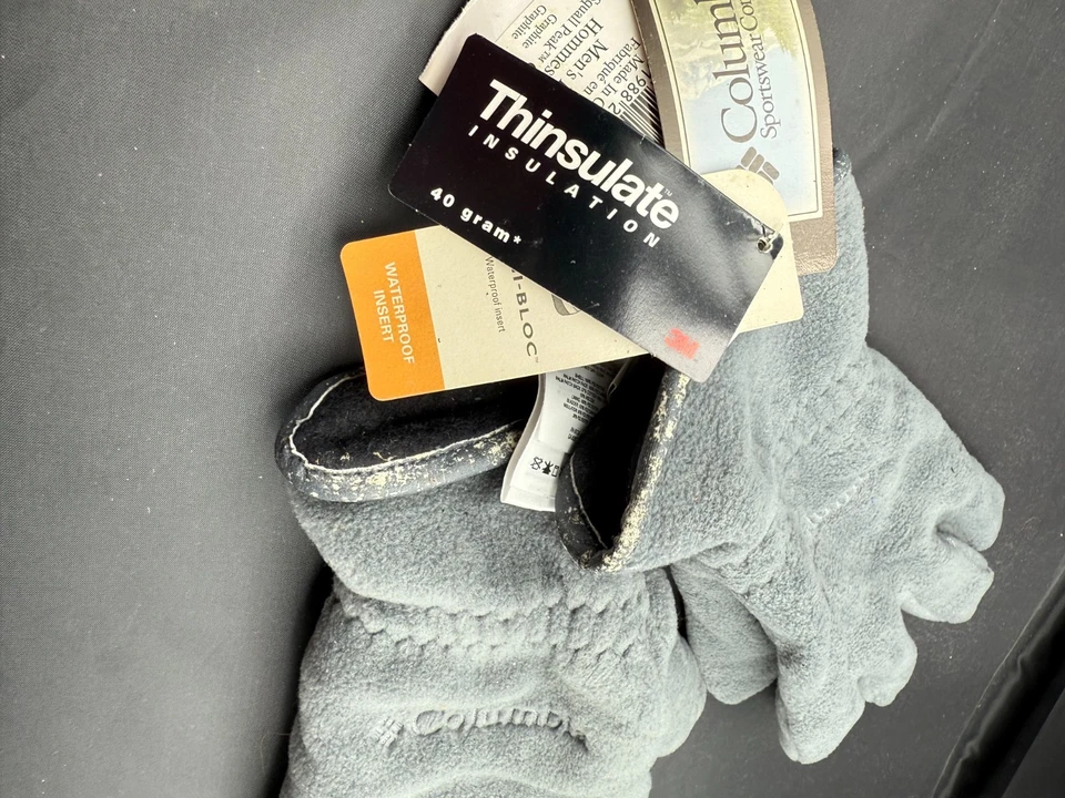 Guantes Columbia Squall Peak Para Hombres Grandes Gris Grafito Omni-Bloc Aislante Nuevos con Etiquetas Foto 2 de 4