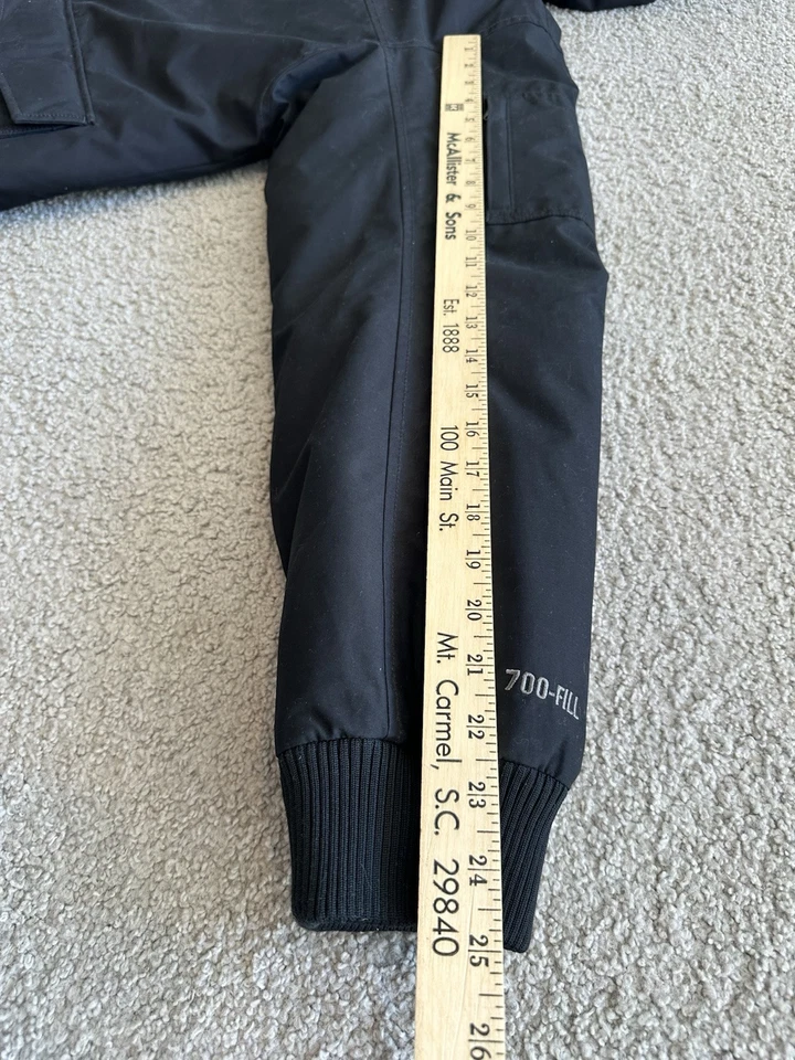 MARMOT Stonehaven 700 Down Fill  Jacket Black Coat MENS L LARGE Winter Hood - Image 4 of 4