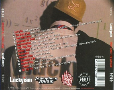LUCKYIAM - MOST LIKELY TO SUCCEED * NEW CD