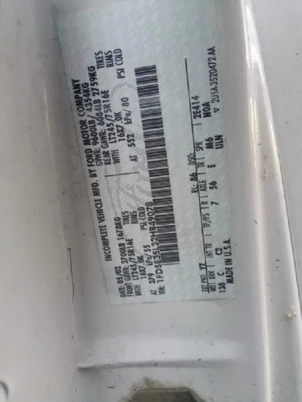 Ford E150 2007-2014 furgoneta conductor husillo delantero izquierdo nudillo OEM Foto 4 de 4