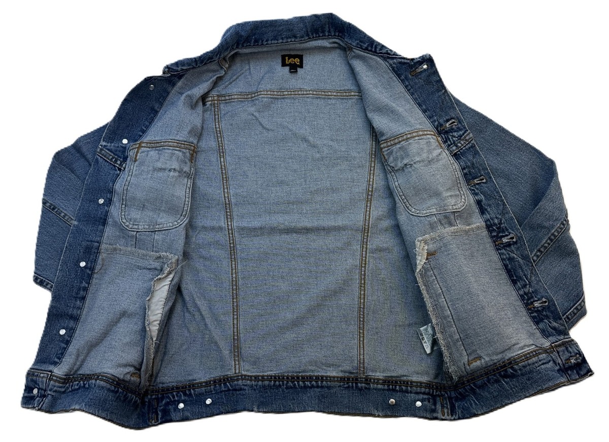 Lee Men's Rider Denim Jacket Light Wash Legendary Trucker S M L XL