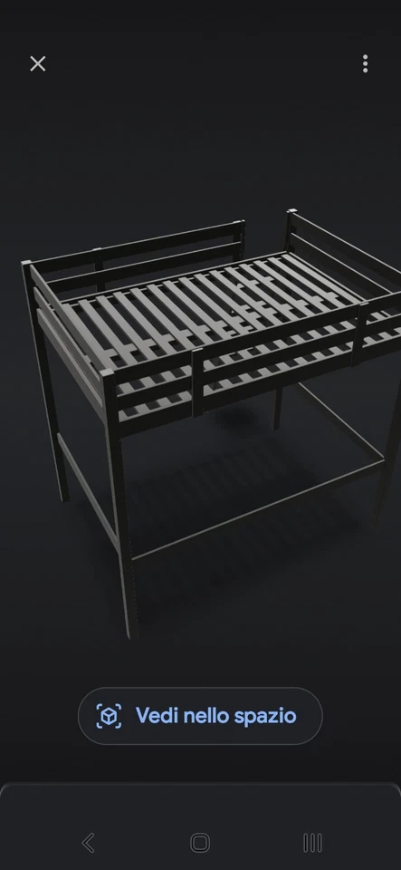 Letto a soppalco ikea (Stora) Usato + Materasso ortopedico (140x200)  - Immagine 4 di 4