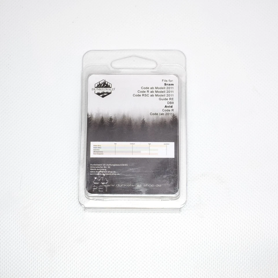 DUNKELWALD® - Bremsbeläge Set organisch/resin für SRAM DB8 I Code R I Code RSC - Bild 3 von 4