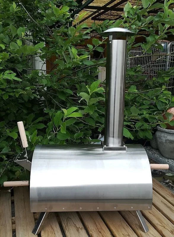 FREILUFTKÜCHE Pellet-Pizzaofen / Flammkuchenofen DaDa I R Edelstahl mit Drehteller