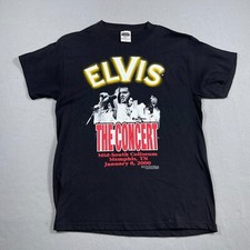 Vintage Elvis Presley Shirt Men Large Men Graceland 2000 The Concert Y2K