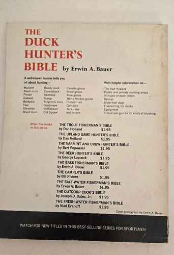 3 Book Set: Duck Hunter's, Upland Game Hunter's, Freshwater Fisherman's Bible - Picture 4 of 18