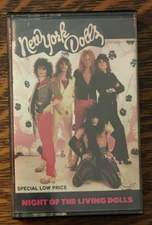 CASSETTE~ NEW YORK DOLLS~ 1985~ NIGHT OF THE LIVING DOLLS
