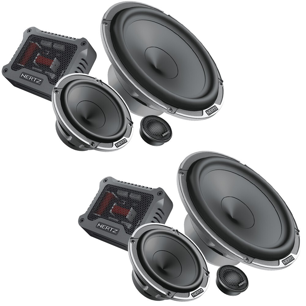 Компонентная автомобильная акустическая система Hertz MPK1633 Mille PRO Series мощностью 150 Вт 65 Вт 3-полосная 154890₽